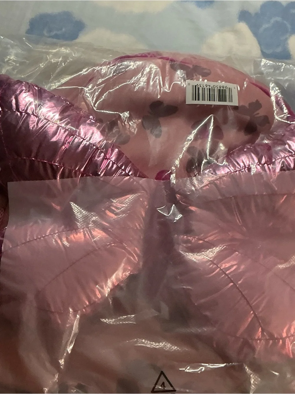 Rose Dusty Red Pink Butterfly Kids Backpack with Shiny Wings
